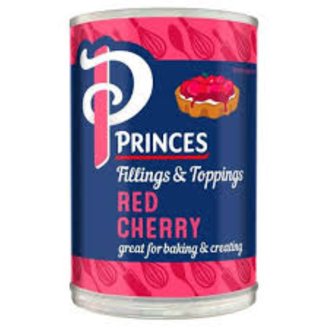 PRINCES RED CHERRY FRUIT FILLING 410G